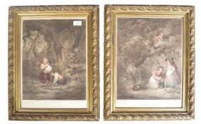 19TH CENTURY GEORGE MORLAND ENGRAVINGS GATHERING F