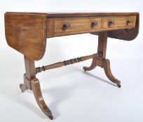 19TH CENTURY REGENCY GEORGE III MAHOGANY SOFA TABLE DESK