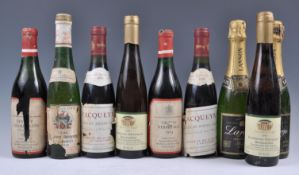 A COLLECTION OF TEN HALF BOTTLES OF RED WINE / CHA