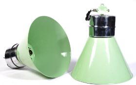 POLISH 1970'S INDUSTRIAL PENDANT LIGHTS BY POLAM W