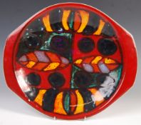 POOLE DELPHIS 1970'S VOLCAN GLAZED SERVING PLATE B