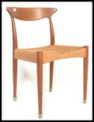 Arne Hovmand Olsen - Mogens Kold - A  original retro vintage Danish teak wood dining chair having