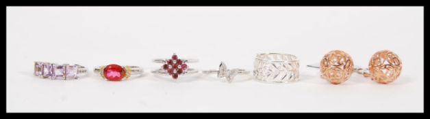 COLLECTION 5 SILVER DRESS RINGS