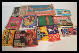 A of retro 20th Century toys and games to include Lego 6075, Escape From The Death Star, Crossfire