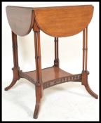 An early 20th Century mahogany Chinese Chippendale revival side table.