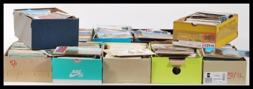 All world postcard stockpile in twelve shoeboxes. Several thousands. Subjects noted. Many with