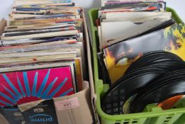 A large collection of vinyl 7