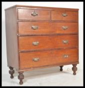 A 19th Century Victorian mahogany chest of drawers