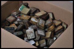 A large collection of approx 100 vintage 20th Century gramophone needle cases to include Leading