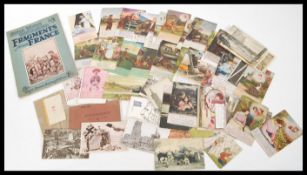 World War One items. 1914 Queen Mary Christmas card (ex Gift Tin sent to troops), 