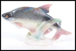 A vintage retro large 20th Century ceramic lustreware model of a freshwater Bream (No 353) figure by
