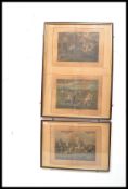 A set of three 19th century engravings - The First Steeplechase On Record - H Alken, engraved by J