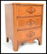 A 20th Century Maltese chest of drawers having rosewood, maple and chestnut specimen veneer. The