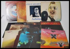 A collection of vinyl long play LP albums to include Barclay James Harvest, Sandy Denny The North