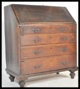 A 19th Century Georgian mahogany writing bureau, t