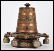 A vintage 20th Century Black Forest style drinks set consisting of a drinks barrel set in ships