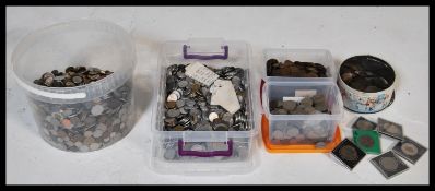 A very large collection of world coins mostly dating from the 20th Century to include decimal and