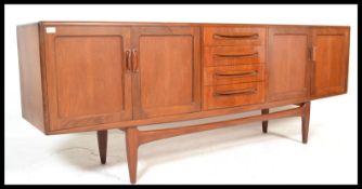 Victor. B. Wilkins - G-plan - Fresco range - A 1960's retro vintage teak wood credenza sideboard.