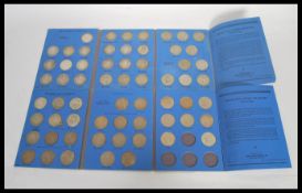 A complete of collection of pre-decimal half crown coins ranging from 1910 - 1967 contained within