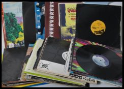 A collection of vinyl 12