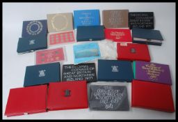 A collection of Coinage of Great Britain and Ireland commemorative annual coin sets to include