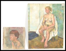 D. M. Weighill (20th Century, wife of acclaimed book binding artist Philip Smith) - An oil on canvas