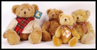 CONTEMPORARY GOLDEN MOHAIR SOFT TOY TEDDY BEARS