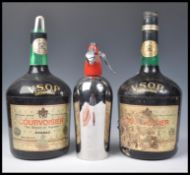 A group of three vintage retro 20th Century pub related breweriana items to include a chrome soda