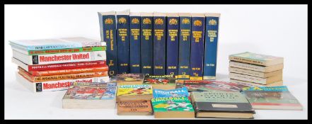 A collection of vintage 1970's football annuals to include a selection of Rothmans Football Year