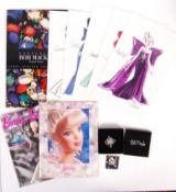 MATTEL BARBIE BOB MACKIE RELATED DOLL EPHEMERA & BROOCH