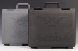 WARHAMMER - TWO GAMES WORKSHOP CASES WITH VARIOUS ACCESSORIES