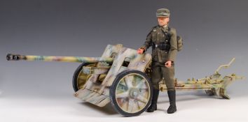 1/6 SCALE COLLECTION - WWII GERMAN FIELD GUN & SOLDIER
