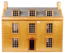 LARGE GEORGIAN STYLE MANSION DOLLS HOUSE & FURNITURE
