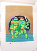 RARE ORIGINAL TEENAGE MUTANT NINJA TURTLES ANNUAL ARTWORK