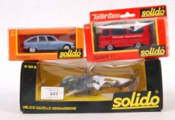 COLLECTION OF VINTAGE SOLIDO BOXED DIECAST MODELS