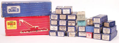 LARGE COLLECTION VINTAGE HORNBY DUBLO BOXED ROLLING STOCK