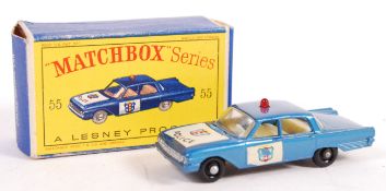 VINTAGE MATCHBOX LESNEY BOXED DIECAST MODEL POLICE CAR