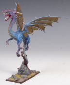 WARHAMMER - DARK ELVES BLACK DRAGON PRO-PAINTED FIGURE