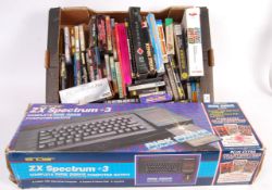 VINTAGE ZX SPECTRUM +3 GAMES CONSOLE & ASSORTED GAMES