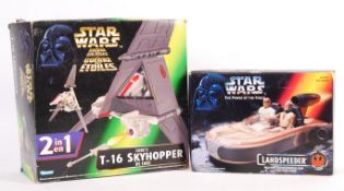 KENNER STAR WARS ACTION FIGURE PLAYSETS - LANDSPEEDER & SKYHOPPER