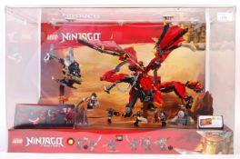 LEGO NINJAGO SHOP DISPLAY CABINET FEATURING SET 70653
