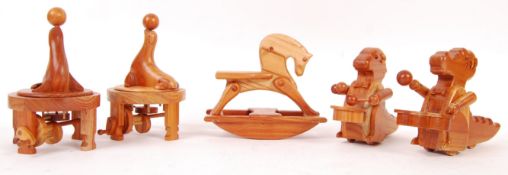 CHESTER WEDGEWOOD'S HANDMADE WOODEN CARVED ANIMALS