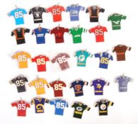 RARE VINTAGE 1980'S NFL SUPERBOWL KEY RING COLLECTION