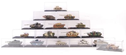 ASSORTED DEL PRADO SCALE DIECAST MODEL MILITARY ARMOURED VEHICLES