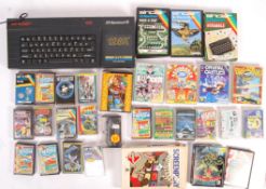 VINTAGE SINCLAIR ZX SPECTRUM 128K GAMES CONSOLE & GAMES