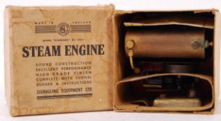 RARE VINTAGE SIGNALLING EQUIPMENT LTD LIVE MODEL STEAM ENGINE