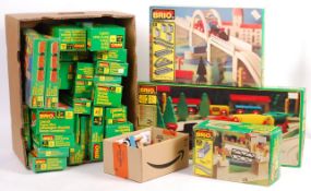 LARGE COLLECTION OF VINTAGE BRIO TRAIN SET ITEMS