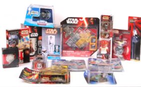 LARGE COLLECTION OF BOXED STAR WARS TOYS & MEMORABILIA