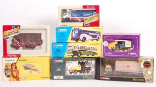 ASSORTED CORGI DIECAST MODEL HAULERS / ADVERTISING MODELS