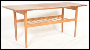 A vintage retro 20th Century teak Danish influence